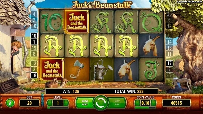 Jack and the beanstalk, jogo de slot, netent, conto de fadas, jack, pé de feijão, slot online, símbolo wild, símbolo scatter, rodadas grátis, re-spins, gráficos, ambiente sonoro, RTP, entretenimento, diversão, ganhos, aventura.